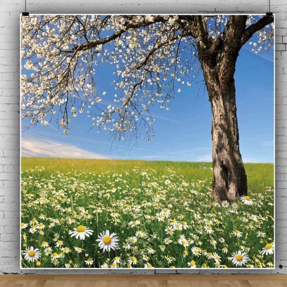 Spring backdrop photography size 6x6 ft